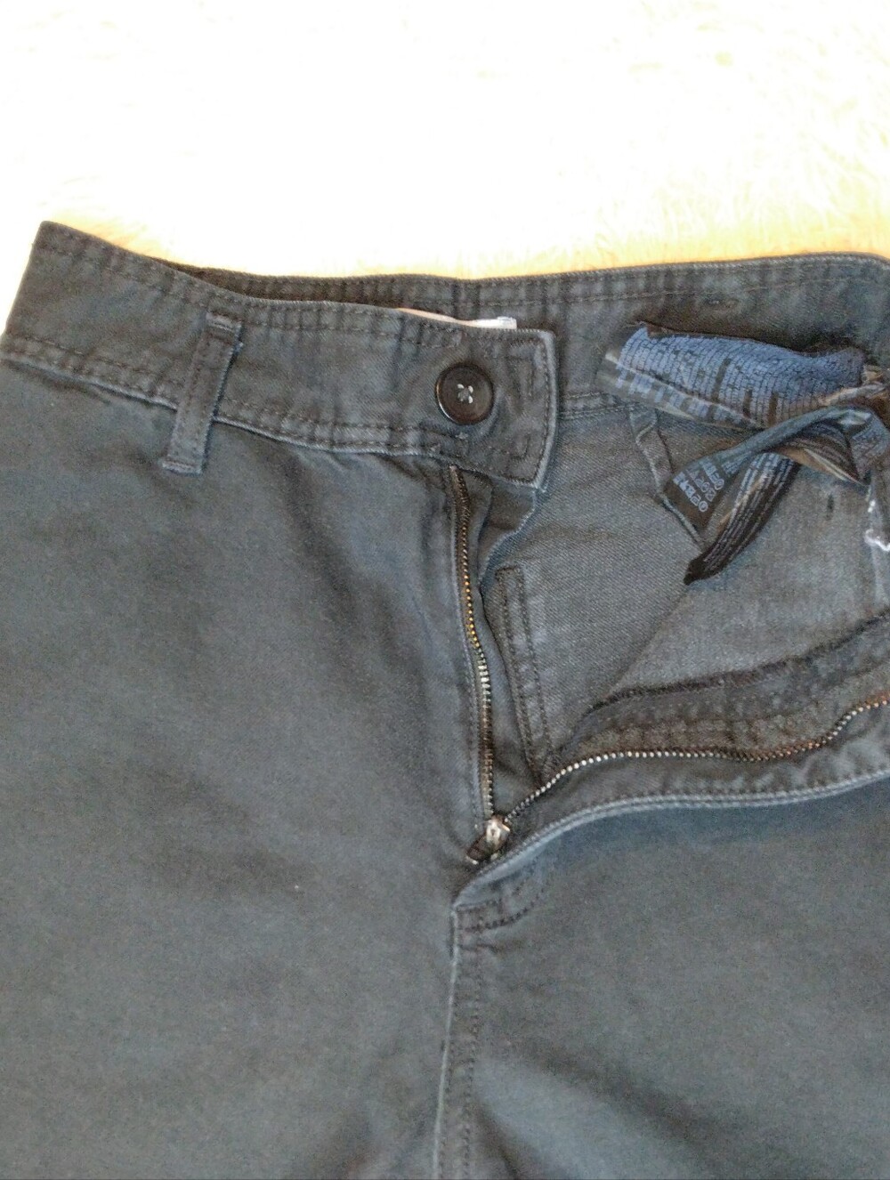 Zara The Marine High Rise Straight Wide Leg Raw Hem Black Jeans Size 2 - Picture 8 of 12